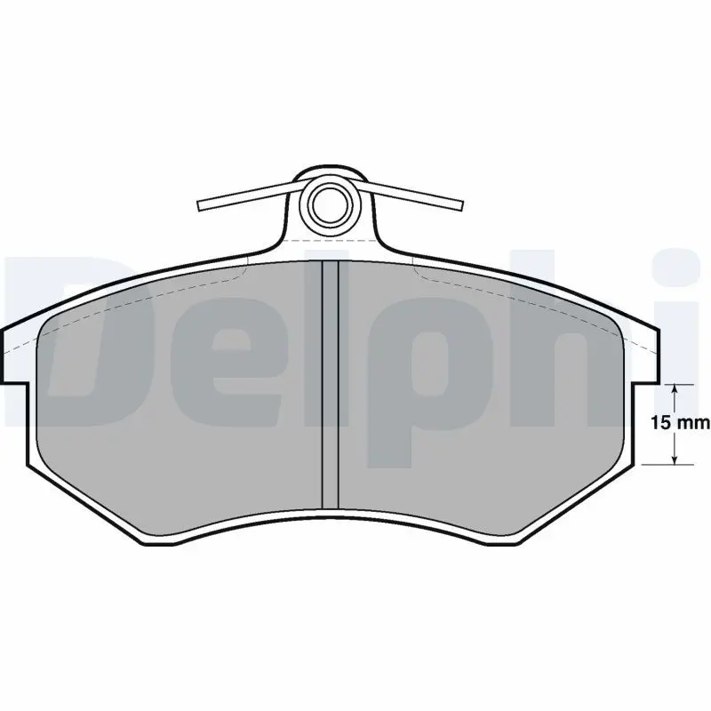 DELPHI LP429 Колодки тормозные дисковые