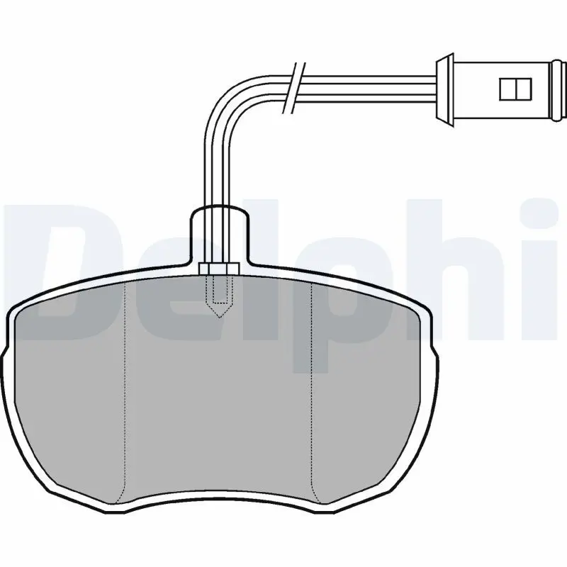 DELPHI LP651 колодки дисковые пер.Range
