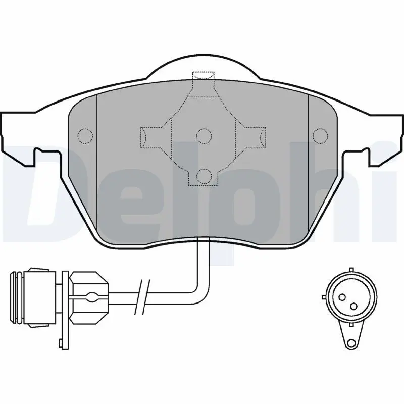 Delphi LP784 Колодки тормозные дисковые