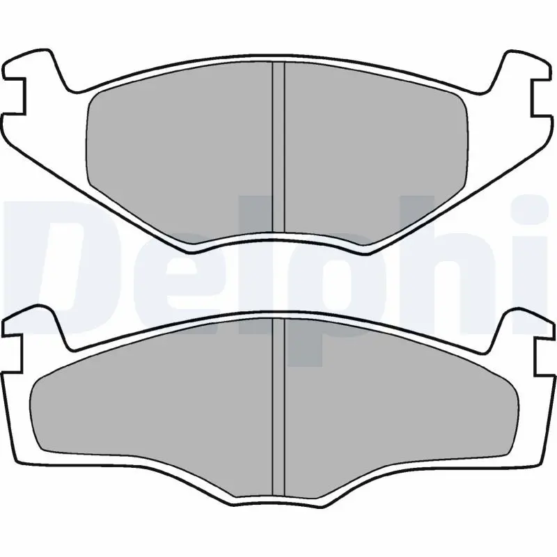 DELPHI LP420 Колодки VW