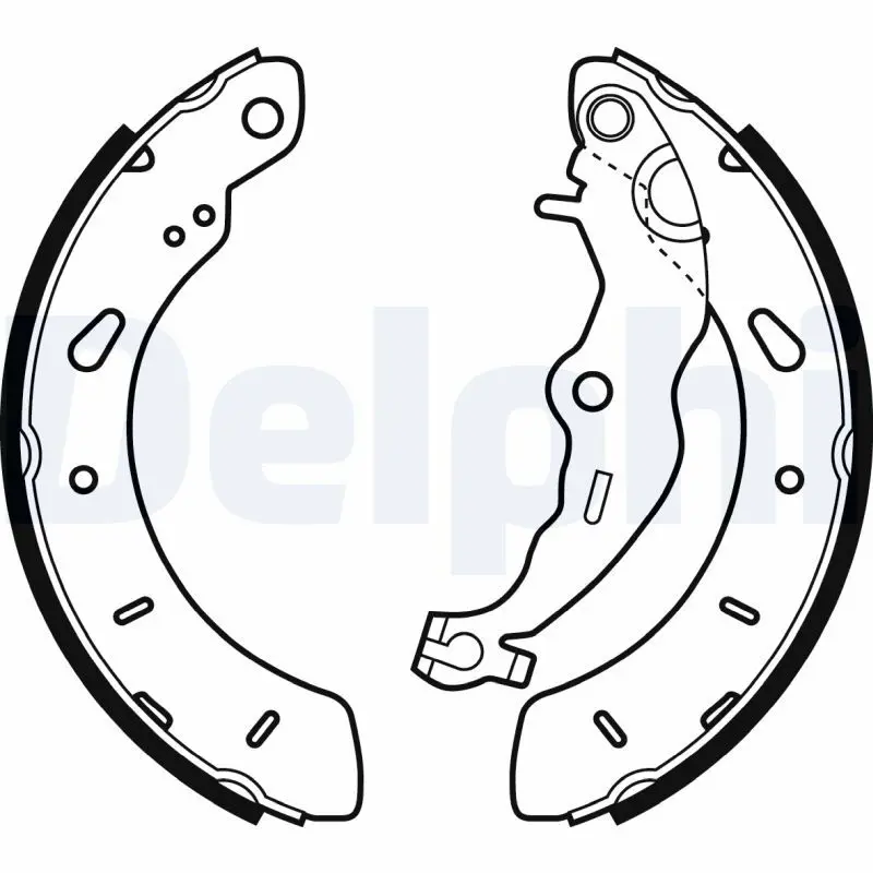 DELPHI LS2062 Комплект тормозных колодок