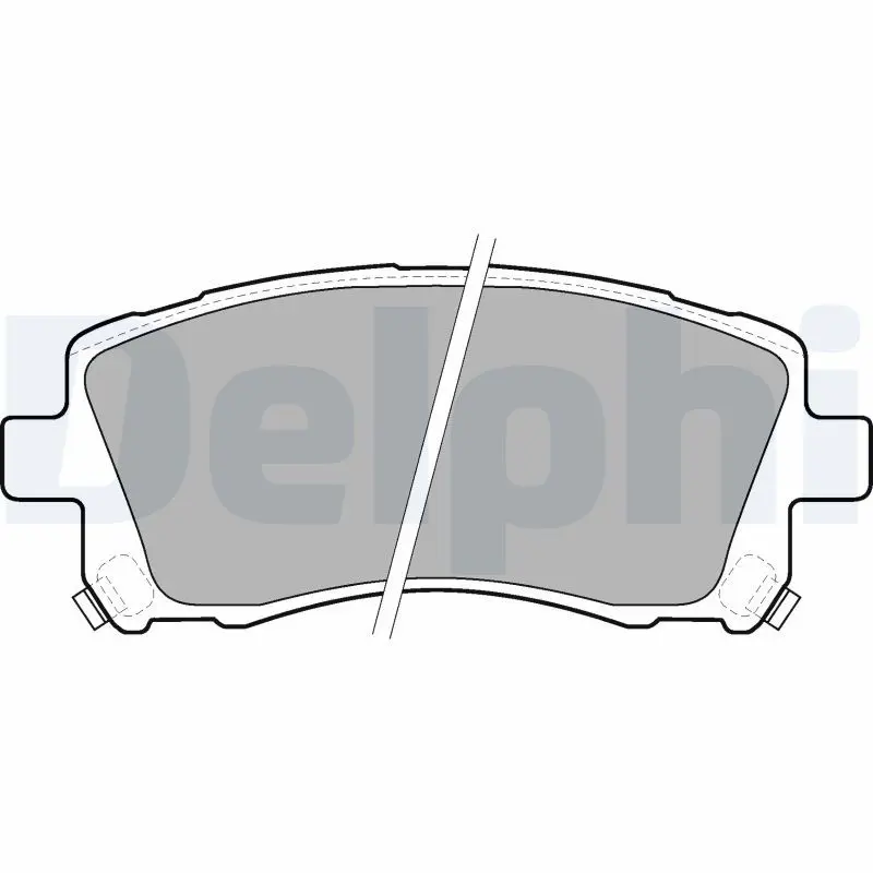 Delphi LP1663 КОЛОДКИ ПЕР SUB