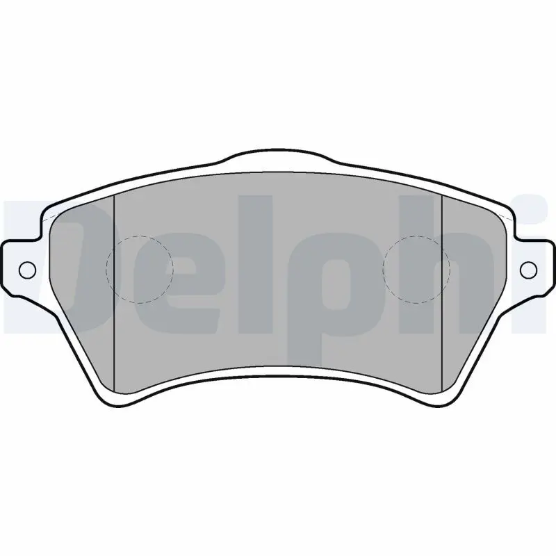 Delphi LP1652 Колодки тормозные передние FR