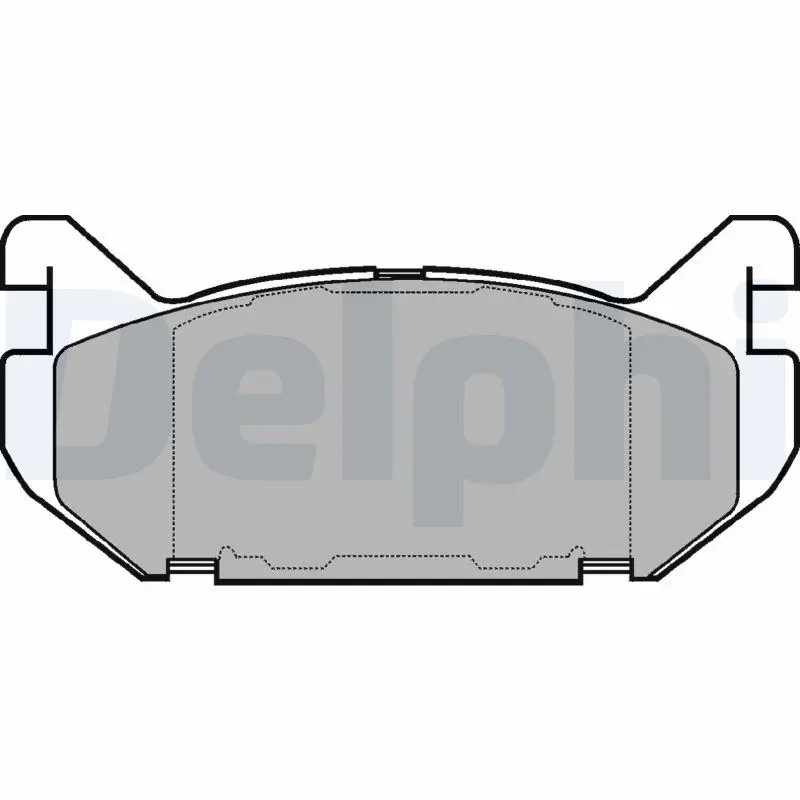 DELPHI LP802 Колодки торм.зад.