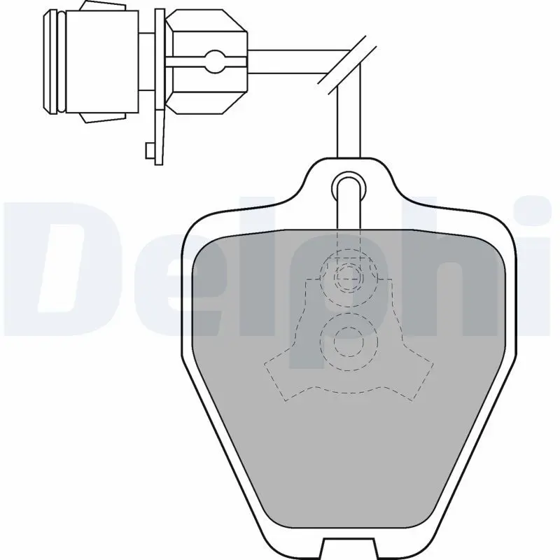 Delphi LP1463 Комплект тормозных колодок
