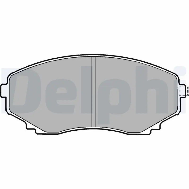 Delphi LP1095 Колодки торм.пер.