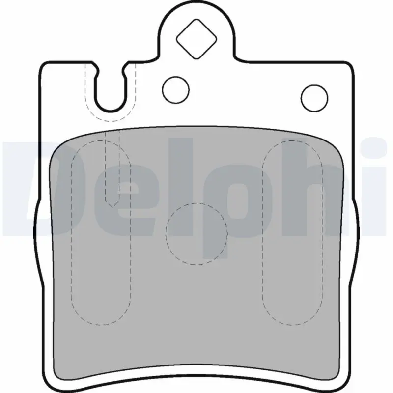 Delphi LP1618 Колодки тормозные дисковые,