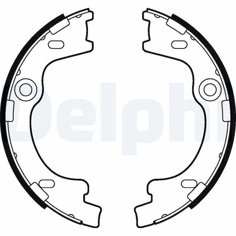 Delphi LS2012 Колодки стояночного тормоза