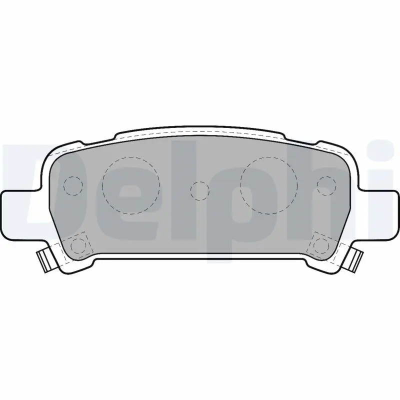 DELPHI LP1509 Комплект тормозных колодок
