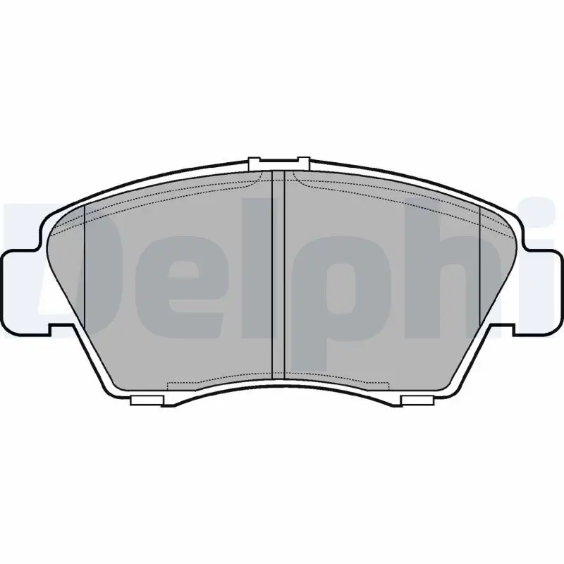 DELPHI LP809 колодки дисковые пер. Honda