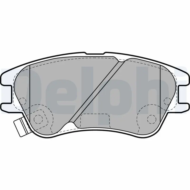 DELPHI LP2062 Колодки торм пер