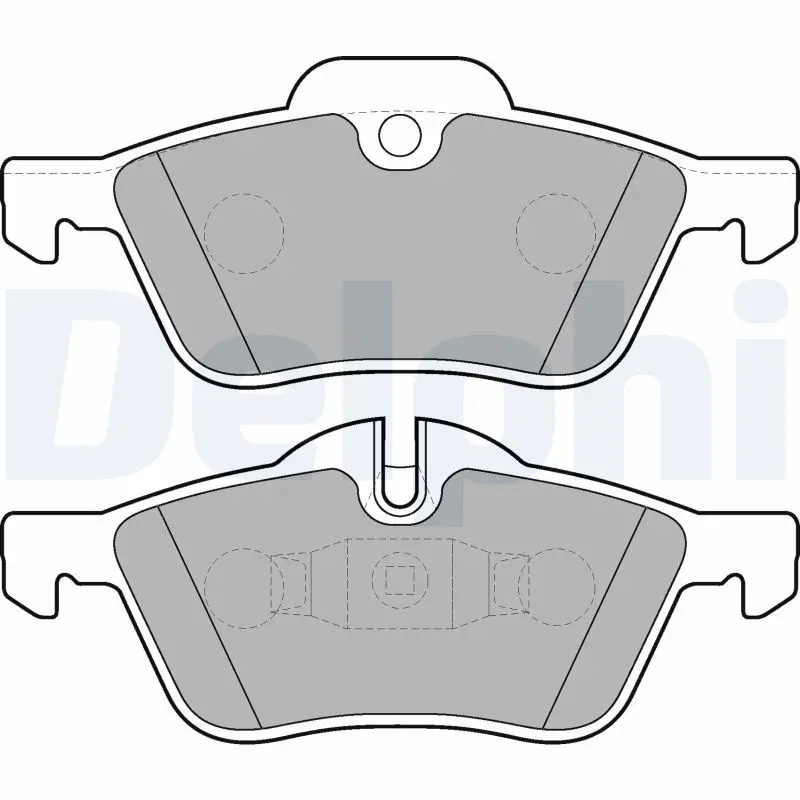 DELPHI LP1657 Колодки BMW диск. пер. MINI