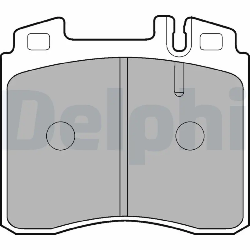 Delphi LP842 Комплект тормозных колодок