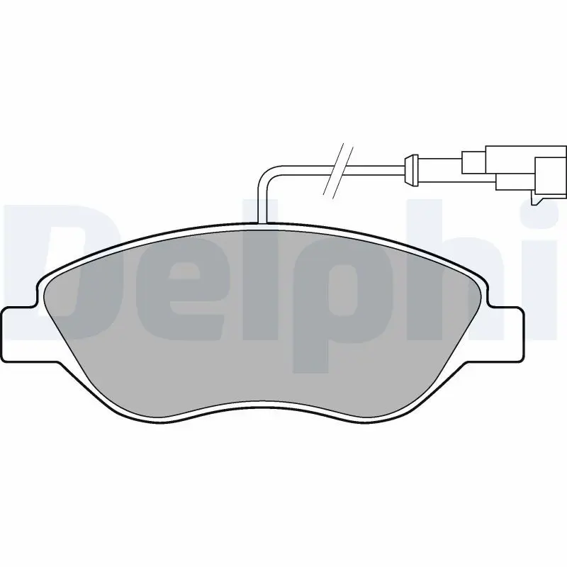 DELPHI LP2299 Комплект тормозных колодок