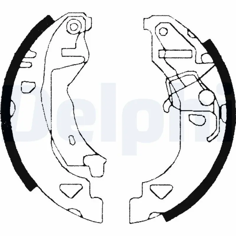 DELPHI LS1682 Комлект тормозных накладок