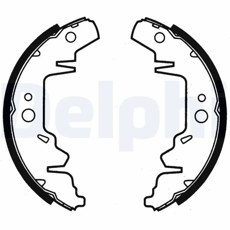 Delphi LS1814 Комлект тормозных накладок