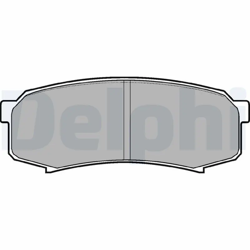 Delphi LP963 Колодки тормозные дисковые зад
