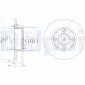 BG2752 Диск тормозной передн AUDI 80