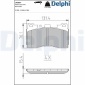 LP3867 Комплект тормозных колодок,
