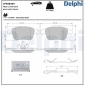 LP5084EV DELPHI Комплект тормозных колодок,