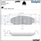 LP3849 DELPHI Комплект тормозных колодок,