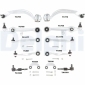 TC1300KIT Ремкомплект поперечного рычага
