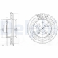 BG3846 DELPHI Тормозной диск