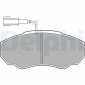 LP1750 Delphi Колодки тормозные дисковые