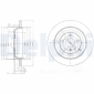 BG4031 DELPHI Диск тормозной
