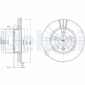BG3025 DELPHI Диск тормозной задний