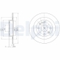 BG2805 DELPHI Тормозной диск