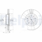 BG3928 Delphi Тормозной диск