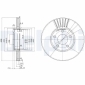 BG2745 Delphi Диск тормозной