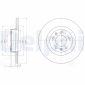 BG4085 DELPHI Тормозной диск