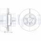 BG3719 DELPHI Тормозной диск