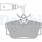 LP1733 Delphi Комплект тормозных колодок