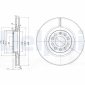 BG3714 DELPHI Тормозной диск