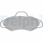 LP673 DELPHI комплект колодок тормозн FR FO