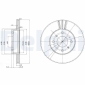 BG2567 Delphi Диск тормозной передний NISSAN