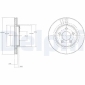 BG3594 DELPHI Тормозной диск