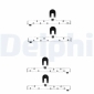 LX0071 DELPHI Комплект монтажный тормозных
