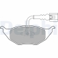 LP1736 DELPHI комплект тормозных колодок FR