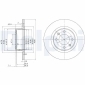 BG3621 Delphi Тормозной диск (в упаковке 2
