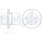 BG3546 DELPHI Тормозные диски