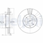 BG3596 Delphi Диск тормозной передний