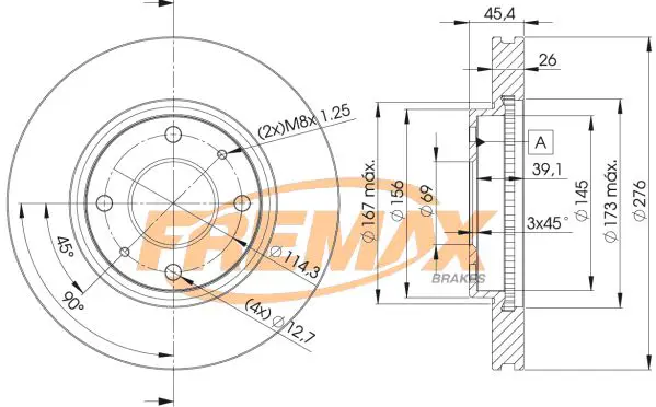 BD6070 ДИСК ТОРМОЗНОЙ MITSUBISHI