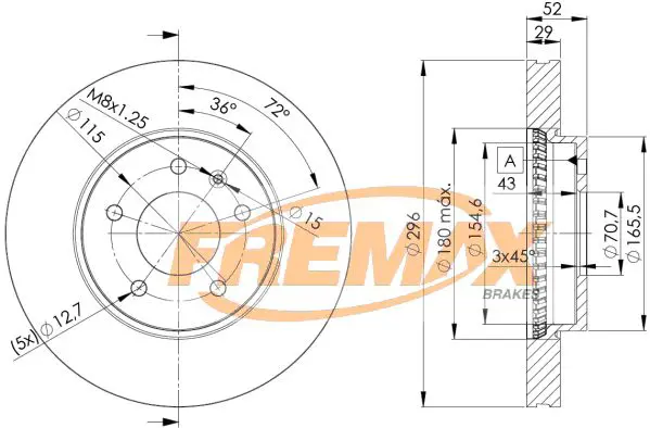 BD9048 ДИСК ТОРМОЗНОЙ ПЕРЕДНИЙ . OPEL