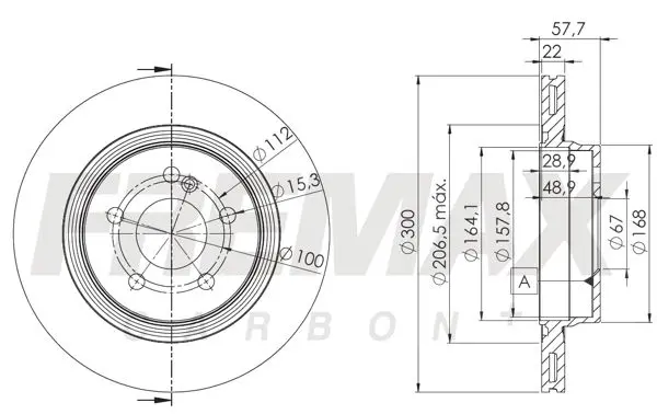 BD6468 Диск тормозной задний mercedes