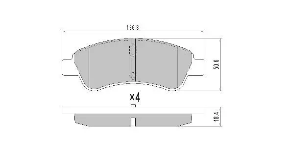 FBP1212 КОЛОДКИ ТОРМОЗНЫЕ ПЕРЕДНИЕ PSA C2,C3,C4, 206/207/3