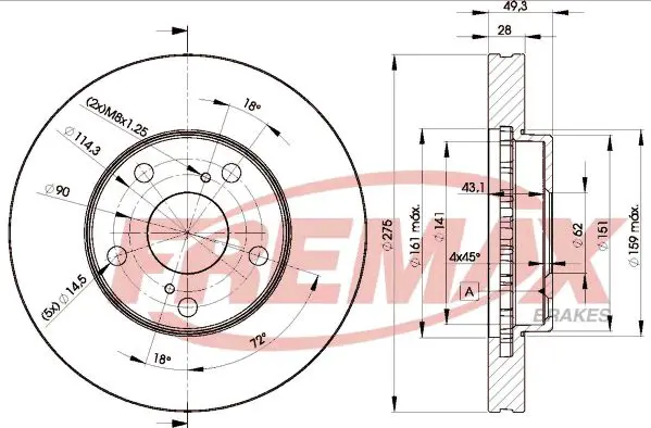 BD3304 ДИСК ТОРМОЗНОЙ ПЕРЕДНИЙ TOYOTA